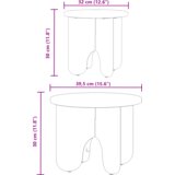  Set stolića za kavu 2 pcs Voštano smeđa 39.5 x 39.5 x 30 cm | shoptok.hr