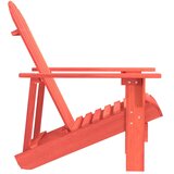  Vrtna stolica Adirondack od masivne jelovine crvena | shoptok.hr