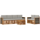  Set vanjskih sofa 7 kom. Prirodna i svjetlosiva | shoptok.hr