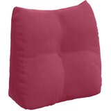 vidaXL Poglavni vzglavnik Vinorodna rdeča 45 x 24 x 50 cm Žamet | Shoptok.si