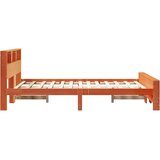  Krevetna konstrukcija Vosak smeđa 140 x 190 cm Masivna borovina | shoptok.hr