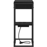 vidaXL Nočna omarica Črni hrast 41.5 x 26 x 60.5 cm Konstruiran les | Shoptok.si