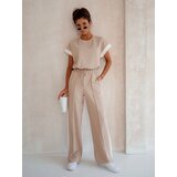 Resti Women's Cotton Set with Short Sleeves and Flared Pants | Shoptok.si