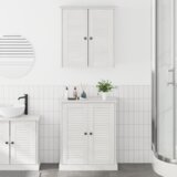 vidaXL Komplet pohištva za kopalnico 2 pcs Rjava 67,5 x 34 x 80 cm | Shoptok.si