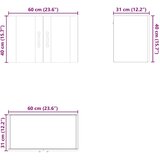  Kuhinjski element Dimljeni oreh 60 x 31 x 40 cm Konstruiran les, (5000131165) | Shoptok.si