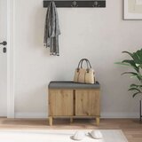  Klupa za hodnik s jastukom Umjetnički hrast 60 x 38 x 46 cm | shoptok.hr