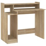  Radni stol s LED svjetlima hrast 97x45x90 cm konstruirano drvo | shoptok.hr