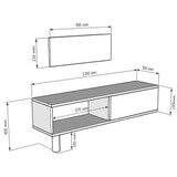 Hanah home tv polica corsa 120 anthracite | Eponuda.com
