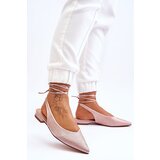 FS1 Tied Ballerinas With Rhinestones Beige Mavis | Eponuda.ba