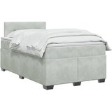  Boxspring krevet s madracem Svjetlosiva 120 x 200 cm Baršun | shoptok.hr