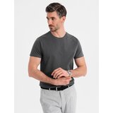 Ombre Men's classic cotton BASIC T-shirt - graphite | Shoptok.si