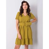 Italy Moda Dress-DHJ-SK-13078.31P-olive | Shoptok.si