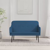  Klupa plava 110 x 76 x 80 cm od tkanine | shoptok.hr