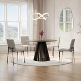 Bessagi Home Jedilna Miza Ennio, Ø 120cm, Črna Cene