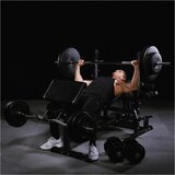 GORILA SPORTS Multifunkcionalna benč klupa dodacima za vežbanje i tegovima 100 kg (Crna) | Eponuda.com