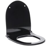 Vitra 120-083R009 Sento črna WC deska z mat zaključkom s počasnim zapiranjem "Soft Close" | Shoptok.si