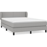  Krevet box spring s madracem svjetlosivi 140x200 cm od tkanine | shoptok.hr
