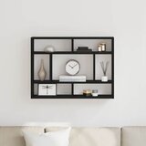 vidaXL Zidna polica crni hrast 75x16x55 cm inženjerski drvo Cijene