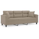  Trosjed s jastucima smeđesivi 180 cm od mikrovlakana | shoptok.hr