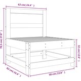  Srednja vrtna sofa od masivne borovine | Eponuda.com