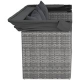  4-dijelni set vrtnih sofa od poliratana s jastucima sivi | Eponuda.ba