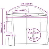  Kišobran za Ribolov Žuta vojska 220 x 193 cm Oxford poliester | shoptok.hr