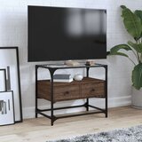 vidaXL TV ormarić sa staklenom površinom boja hrasta 60x35x51 cm drvo | shoptok.hr