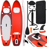  Set daske na napuhavanje za veslanje stojeći crveni 300x76x10cm | shoptok.hr