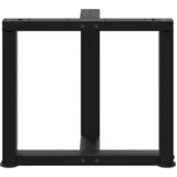  Noge za klub stolić T-oblika 2 kom Crne 50x25x(42-43) cm Čelik | shoptok.hr