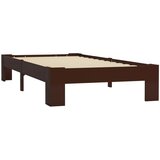 Maison Chic Posteljni okvir - Enojna postelja - Postelja za odrasle temno rjav iz trdne borovine 90x200 cm-J9186, (21766683) Cene