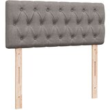 vidaXL Krevet s oprugama i madracem smeđesivi 120 x 190 cm od tkanine | shoptok.hr