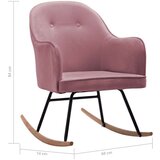  Gugalni stol roza žamet - Gugalni Stol, (21420600) | Shoptok.si