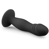 EasyToys želodov dildo z objemkami (črn) | Shoptok.si