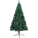  Umjetna osvijetljena polovica božićnog drvca zelena 210 cm | shoptok.hr