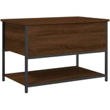 vidaXL Klop za shranjevanje rjavi hrast 70x42,5x47 cm inženirski les | Shoptok.si
