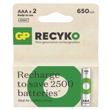  Polnilna baterija GP ReCyko 650 mAh HR03 (AAA) 2kos 2/1 Cene