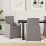 vidaXL Jedilni stoli 2 pcs Taupe 57 x 67 x 95 cm blago | Shoptok.si