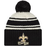 New Era New Orleans Saints 2022 Official Sideline Sport Cuffed Pom zimska kapa Cene