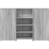  Sprejemna miza siva sonoma 155x50x103,5 cm inženirski les | Shoptok.si