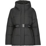 Calvin Klein Jeans Puhovke LOGO BELT SHORT PUFFER Črna | Shoptok.si
