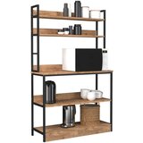 MID.YOU Kuhinjski Regal Insasi, Barva Hrasta, Črna | Shoptok.si