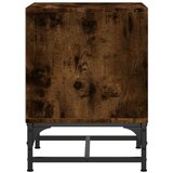  Noćni ormarići staklena vrata 2 kom boja hrasta 35 x 37 x 50 cm Smeđa | shoptok.hr