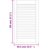  Vrata za ormarić rešetkasti dizajn 69 x 39,4 cm od borovine | shoptok.hr