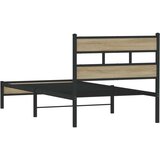  Okvir kreveta bez madraca boja hrasta sonome 75 x 190 cm drveni | shoptok.hr