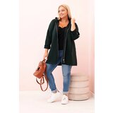 Kesi Włoski Women's butter-colored sweatshirt with decorative sleeves black | Shoptok.si