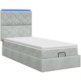  Krevet od pjene s madracem i LED-om Svjetlosiva 80 x 200 cm | shoptok.hr