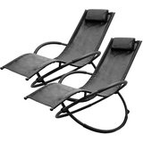 Shumee Set 2 vrtnih ležalnikov - balkonski ležalnik iz blaga, (21214770) | Shoptok.si