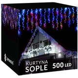  Svjetlosna zavjesa u obliku ledenih siga s 500 LED lampica | shoptok.hr