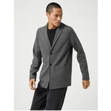 Koton Jacket - Gray - Regular fit
