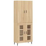 Maison Chic Visoka Komoda - Predalnik sonoma hrast 69,5x34x180 cm inženirski les, (21721703) u